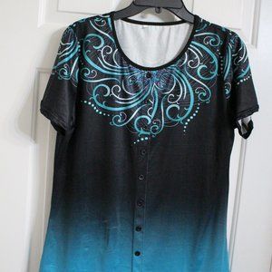 Women’s top - unknown brand ; Xtra Large; short sleeve